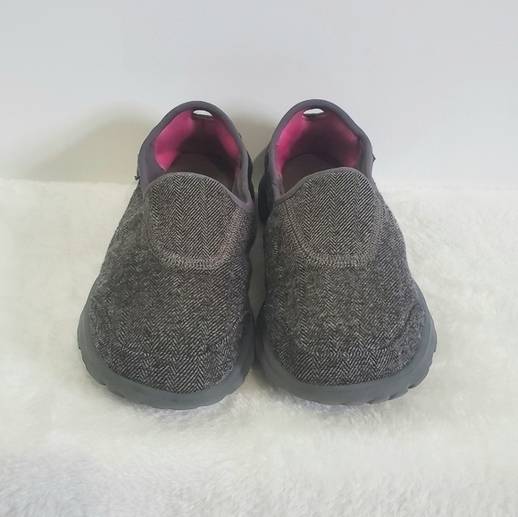 SKECHERS Go Walk Affix Gray Tweed Slip On Walking Shoes Size 7 - Picture 3 of 11